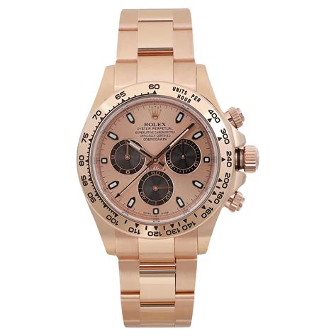 rolex cosmograph daytona pink gold|18k gold Rolex daytona.